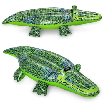 Inflatable Crocodile Ride-On Pool Float Bestway 41477, 152 x 71 cm