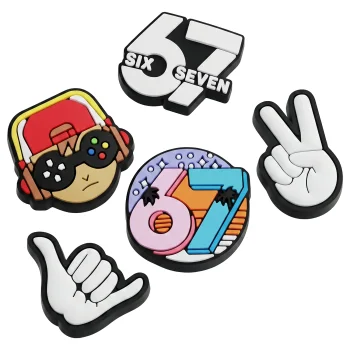 3D Stickers Sticker 3D 67, Set of 5 Pcs