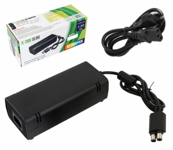 Power supply for Xbox 360 Slim console, black