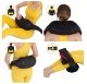 4FIZJO SHIATSU PRO+ Back Shoulder Neck Body Warming Pillow Massager, Black/Red