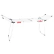 Massido Lydia Folding Clothes Airer, 27 m, White