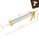 Heavy Duty Caulking Gun 600ml Bigstren for Sealant, Silver Orange