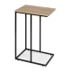 ModernHome C-Shaped End Table for Laptop Sofa Side Table with Metal Frame