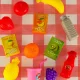 Kids Picnic Basket with Play Food, Fast Food Pizza and Burger