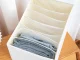 Clothes and Underwear Drawer Organizer, 9 Compartments, White