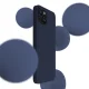3mk Silicone Case for Apple iPhone 15, Navy Blue