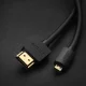 Ugreen HD127 Micro HDMI to HDMI 2.0 Cable 4K 60Hz, 1m, Black