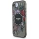 Guess IML Flowers MagSafe Case for iPhone 16e - Black