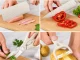 Kitchen Knife Set with Scissors and Peeler, 6 Pieces, Stainless Steel