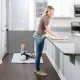 Safety barrier for children and pets, retractable gate up to 150 cm, ECOTOYS, grey