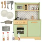 Детская деревянная кухня, кухонный гарнитур с аксессуарами, 86см