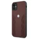 BMW iPhone 11 / XR Case Leather Curve Perforate, Red