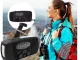 Emergency AM/FM Radio with Hand Crank, Solar Panel and Flashlight, Black