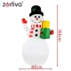 Inflatable Snowman Zortiva LED 155 cm with Rotating Projector
