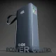 Power Bank SBS 10000 mAh 20W with Built-in USB-C Cable and LCD Display - Dark Gray