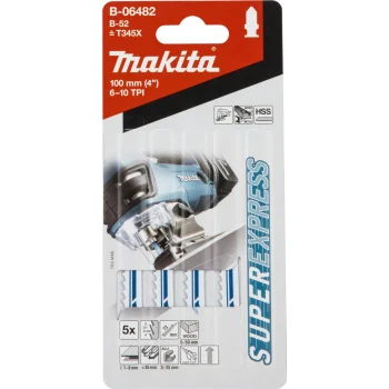 Makita B-52 Universal Jigsaw Blades for Wood and Metal, 5-Piece