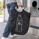 Recycling and Returnable Bottle Bag 82 L, Black