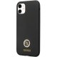 Guess iPhone 11 / XR Case Silicone Logo Strass 4G, Black