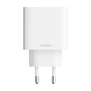 Cuktech A19 30W USB-A + USB-C Wall Charger White
