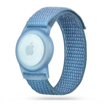 Tech-Protect Nylon Strap for Kids for Apple AirTag, Blue