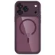 Tech-Protect MagPeak MagSafe CC Case for iPhone 18 Pro Max / 17 Pro Max, Clear Burgundy