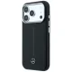 Mercedes Leather Semi Wrap Iconic Line MagSafe Case for iPhone 17 Pro Max Black