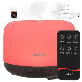 Zortiva Air Humidifier and Aroma Diffuser 300 ml with Remote and LED