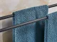 Wall-Mounted Double Towel Rack, Black