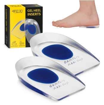 4FIZJO Silicone Gel Heel Pads S/M, Transparent