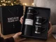 Travel Thermos Flask 400ml with 3 Cups Stainless Steel, Black