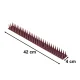 Plastic Bird and Pigeon Repellent Spikes, 8 Modules, 43 cm, Brown
