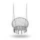 Hammock Chair Sofotel BOHO Hanging Macrame Swing for Indoor Outdoor Use, grey