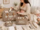 Mommy Bag 3-in-1 Diaper Bag with Organizer and Cosmetic Pouch, Brown