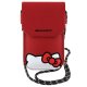 Hello Kitty Leather Hiding Kitty Cord Bag, Red