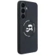 Karl Lagerfeld Silicone Karl&Choupette Heads MagSafe Case for Samsung Galaxy S26 FE, Black