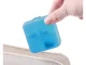 Compact Pill and Supplement Organizer Box with 4 Compartments, Blue