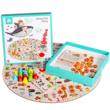 Bakalu KZ0907 Wooden Detective Blocks Game