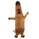 Inflatable T-REX Dinosaur Costume for Kids, 1.5–1.9 m, Brown