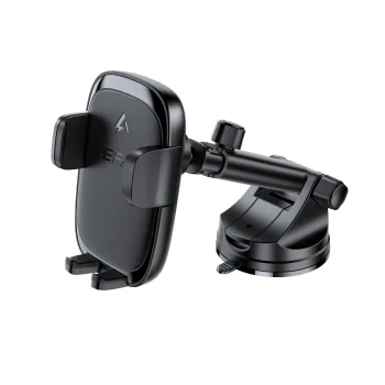 Acefast D49 Car Mount with Wireless Charger for Dashboard, Black