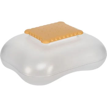 Alessi Mary Biscuit Box ASG07 I Cookie Tin 350 ml, Ice Grey