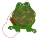 Magnetic maze-frog with balls
