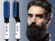 Electric Beard and Hair Straightener Brush for Men, White