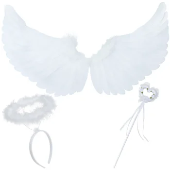 Angel Wings and Accessories Set Ruhhy 26478, White