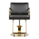 Gabbiano Prato Hairdressing Chair, Black with Gold Base