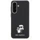 Karl Lagerfeld Saffiano w/ K&C Metal Logo Case for Samsung Galaxy A57 5G - Black