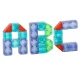 Light-Up Magnetic Tiles Building Blocks Set 3D Construction Toy 134 Pcs
