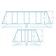 Bestway 56441 Rectangular Frame Pool Set 404 x 201 x 100 cm, 11-in-1