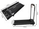 Foldable Electric Home Treadmill JK1608E-2A, 12 km/h, Black