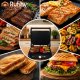 Electric Grill / Sandwich Maker Ruhhy 2000W, Black