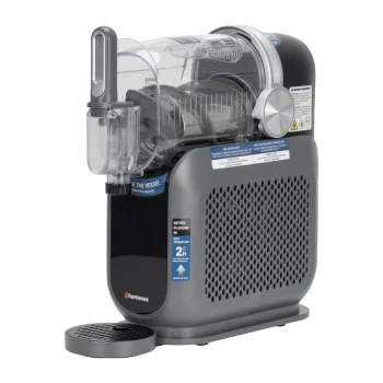 Humanas DualChill 2-in-1 Slush and Soft-Serve Ice Cream Machine, 1.8L, 200W, Grey